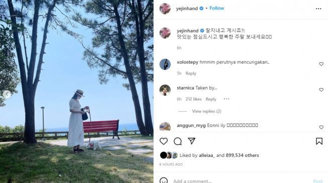 Son Ye Jin diduga hamil (instagram.com)