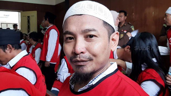 Zul Zivilia usai menjalani sidang kasus narkoba di PN Jakarta Utara, Senin (23/9/2019). [Sumarni/Azarphesha.com]